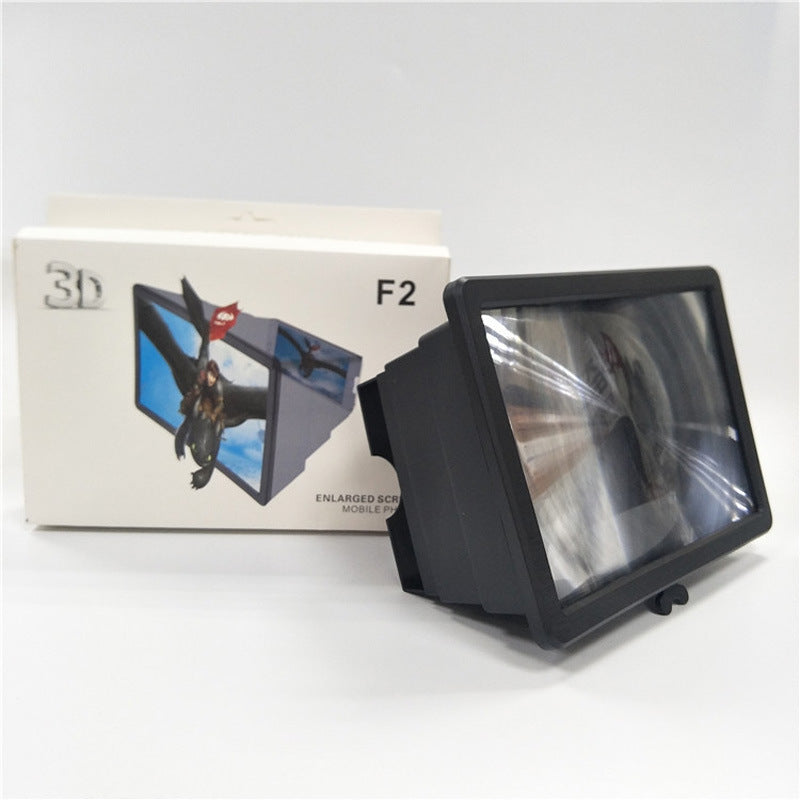 Amplifier video HD mobile phone screen magnifier F2 eye protection telescopic screen video mobile phone magnifier bracket