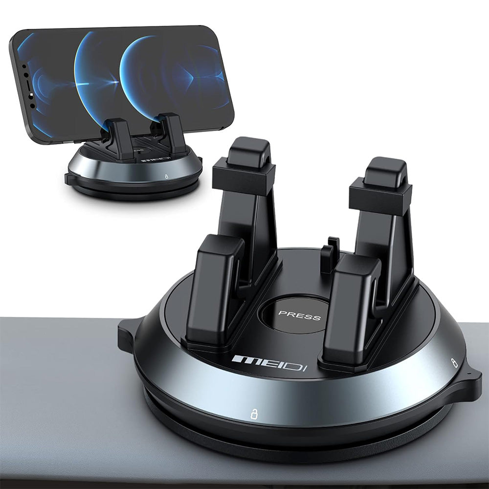360° Rotating Car Phone Holder For Dashboard, Washable & Reusable Silicone Mount, Anti-Slip Cell Phone Stand For Car & Desk, Universal Compatible With IPhone Samsung Android Phones