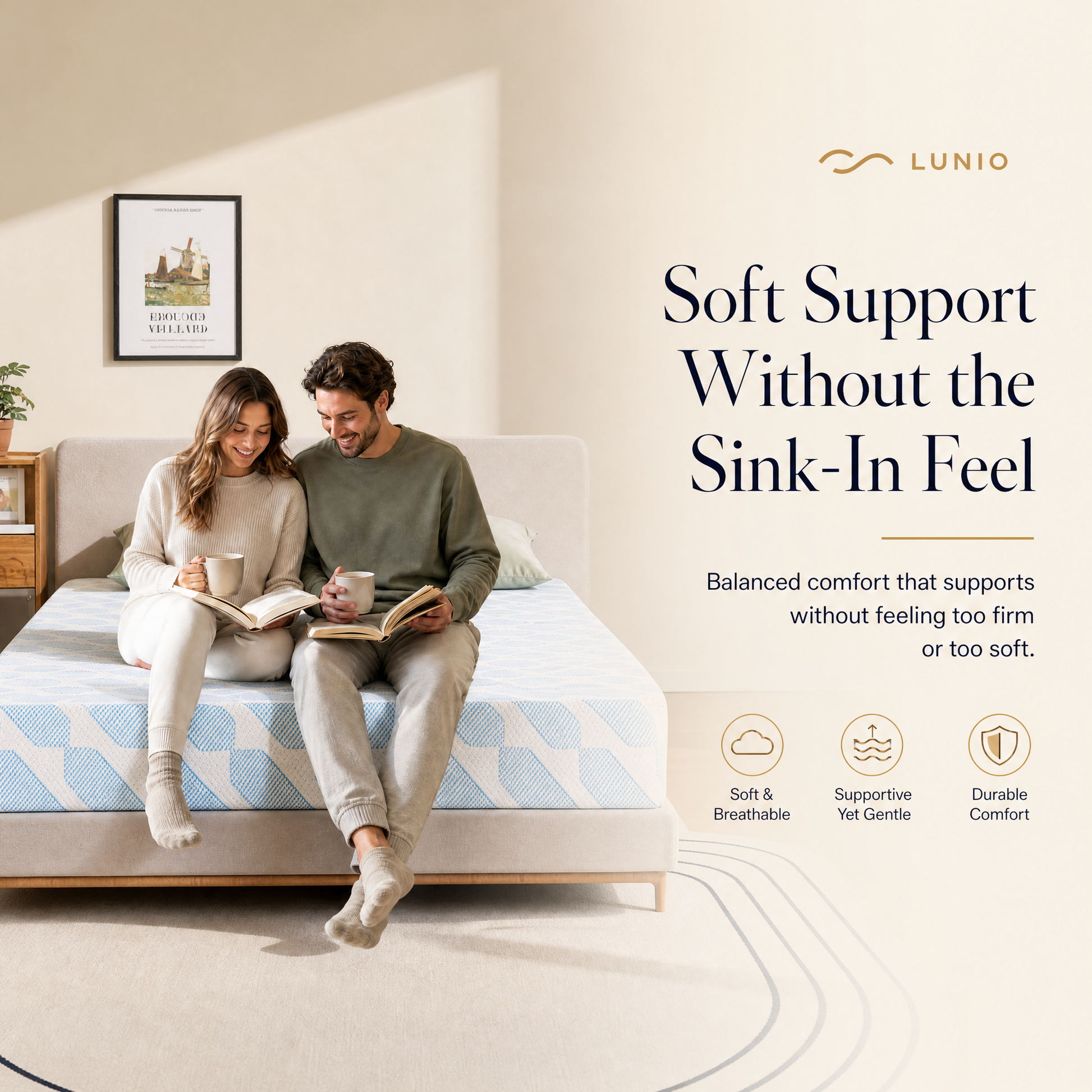 Gel Memory Foam Mattress in a Box, Medium Firm Cooling Mattress with Removable Breathable Cover, Pressure Relief Support for Kids, Guest Room, Apartment and Bunk Bed