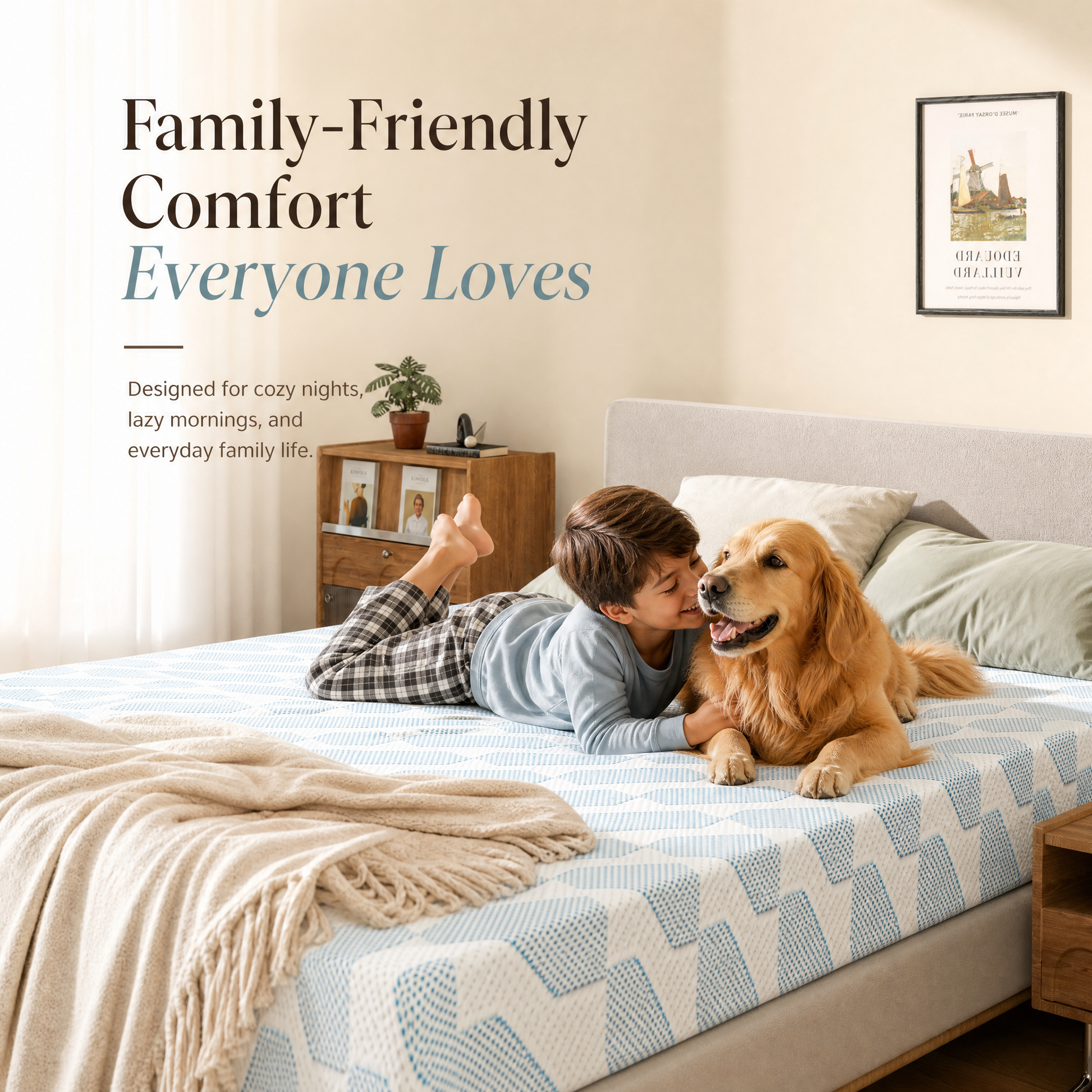Gel Memory Foam Mattress in a Box, Medium Firm Cooling Mattress with Removable Breathable Cover, Pressure Relief Support for Kids, Guest Room, Apartment and Bunk Bed