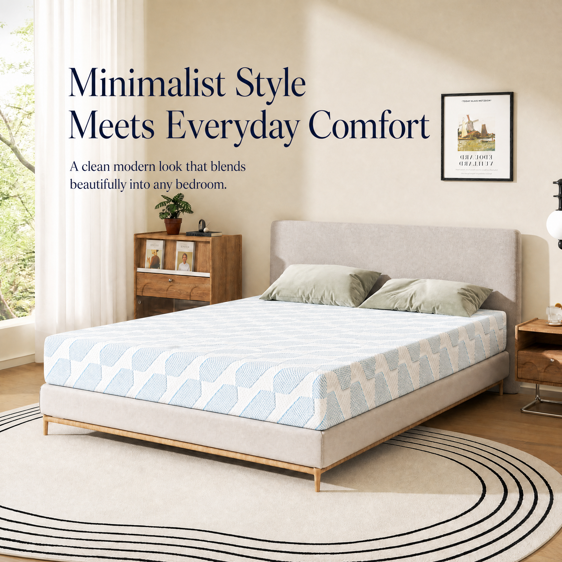 Gel Memory Foam Mattress in a Box, Medium Firm Cooling Mattress with Removable Breathable Cover, Pressure Relief Support for Kids, Guest Room, Apartment and Bunk Bed