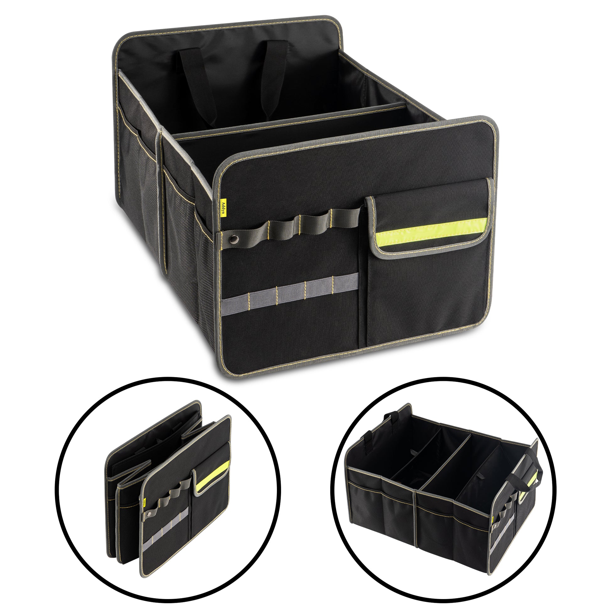 Collapsible Large Capacity Car Trunk Organizer, Waterproof Multipurpose Storage Container for Car Accessories & Tools