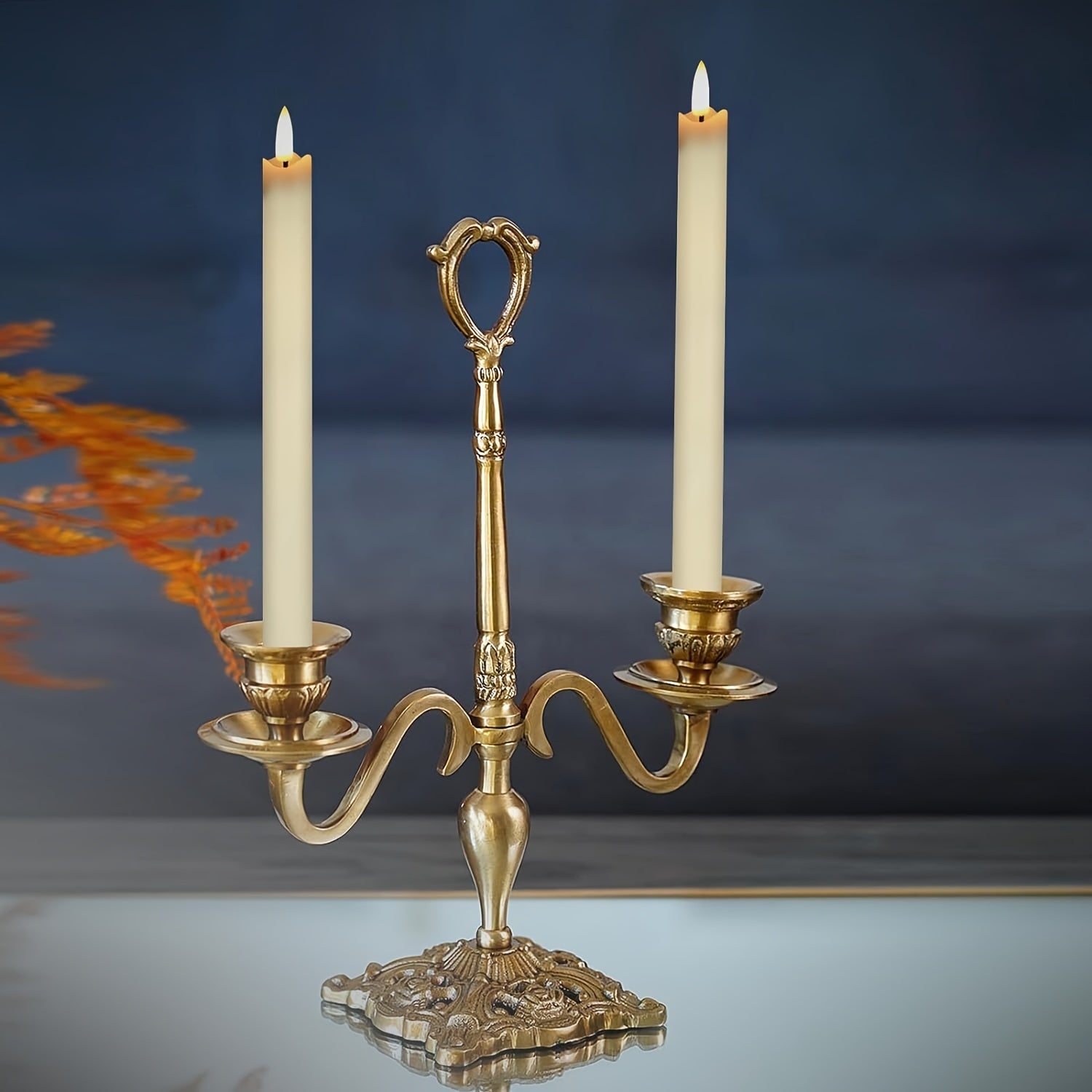 Flameless Ivory Taper Candles Flickering with 10-Key Remote, LED Warm 3D Wick Light Window Candles Real Wax Pack of 10, Christmas Home Wedding Decor