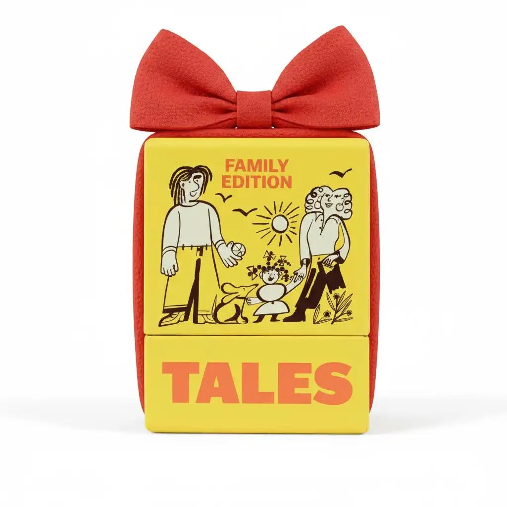 Tales Family Edition Conversation Cards, 150 Question Cards, Christmas Gift for Family Night, Fun Party Card Game for Kids & Adults Holiday Gathering