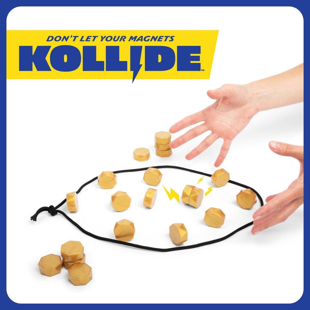 Kollide Magnetic Board Game, Fun Family Night Party Game, Christmas Holiday Gift for Kids & Adults, Interactive 2+ Players Strategy Magnet Tabletop Game