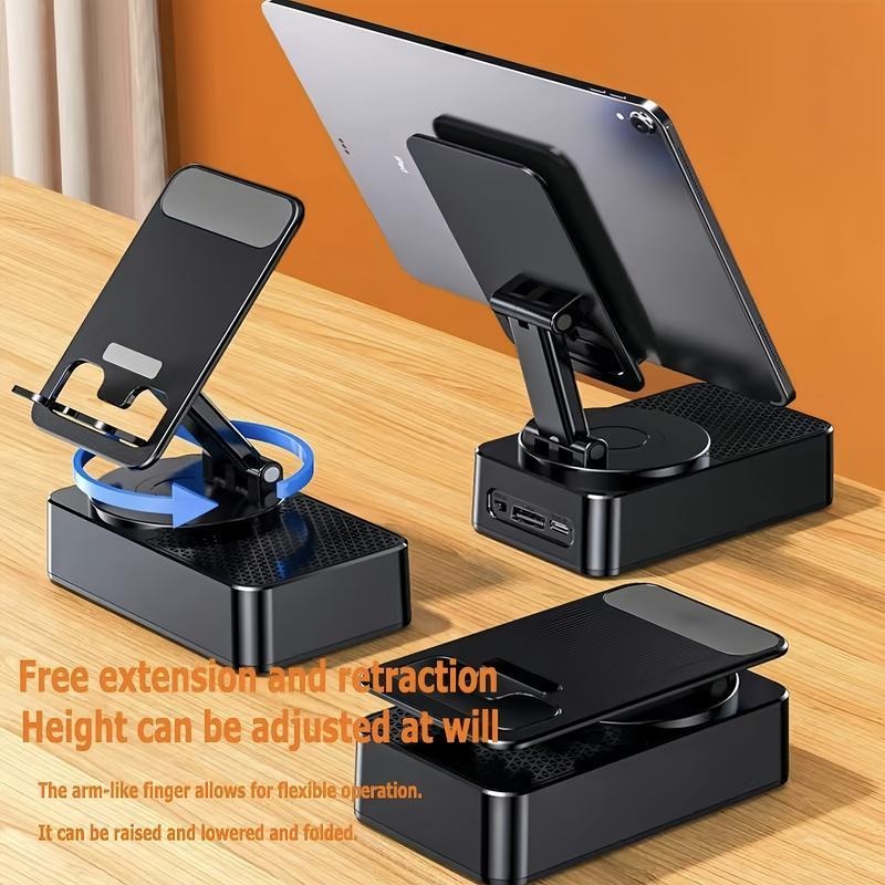 Cell Phone Stand with Sound Holder, Anti-Slip Base, Desktop Phone Holder for iPhone, iPad & Android, Home Office & Outdoor Use