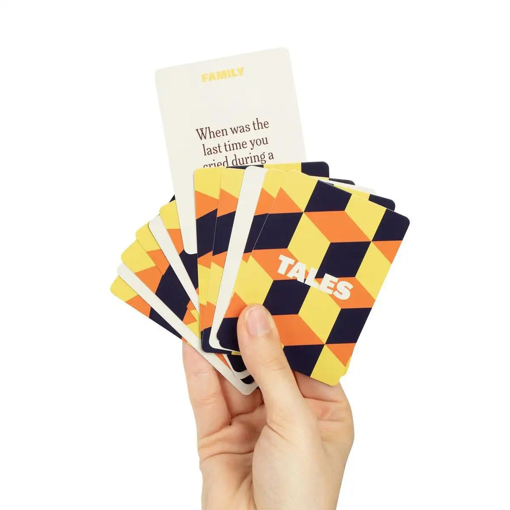 Tales Family Edition Conversation Cards, 150 Question Cards, Christmas Gift for Family Night, Fun Party Card Game for Kids & Adults Holiday Gathering