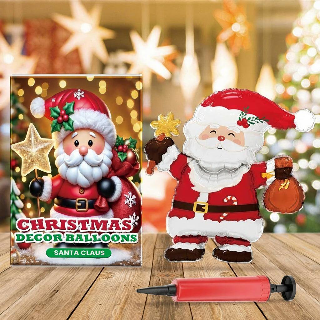 Dowmoo Christmas Balloons Balloon Standing Santa Claus Reindeer Christmas Tree Event Atmosphere Decoration