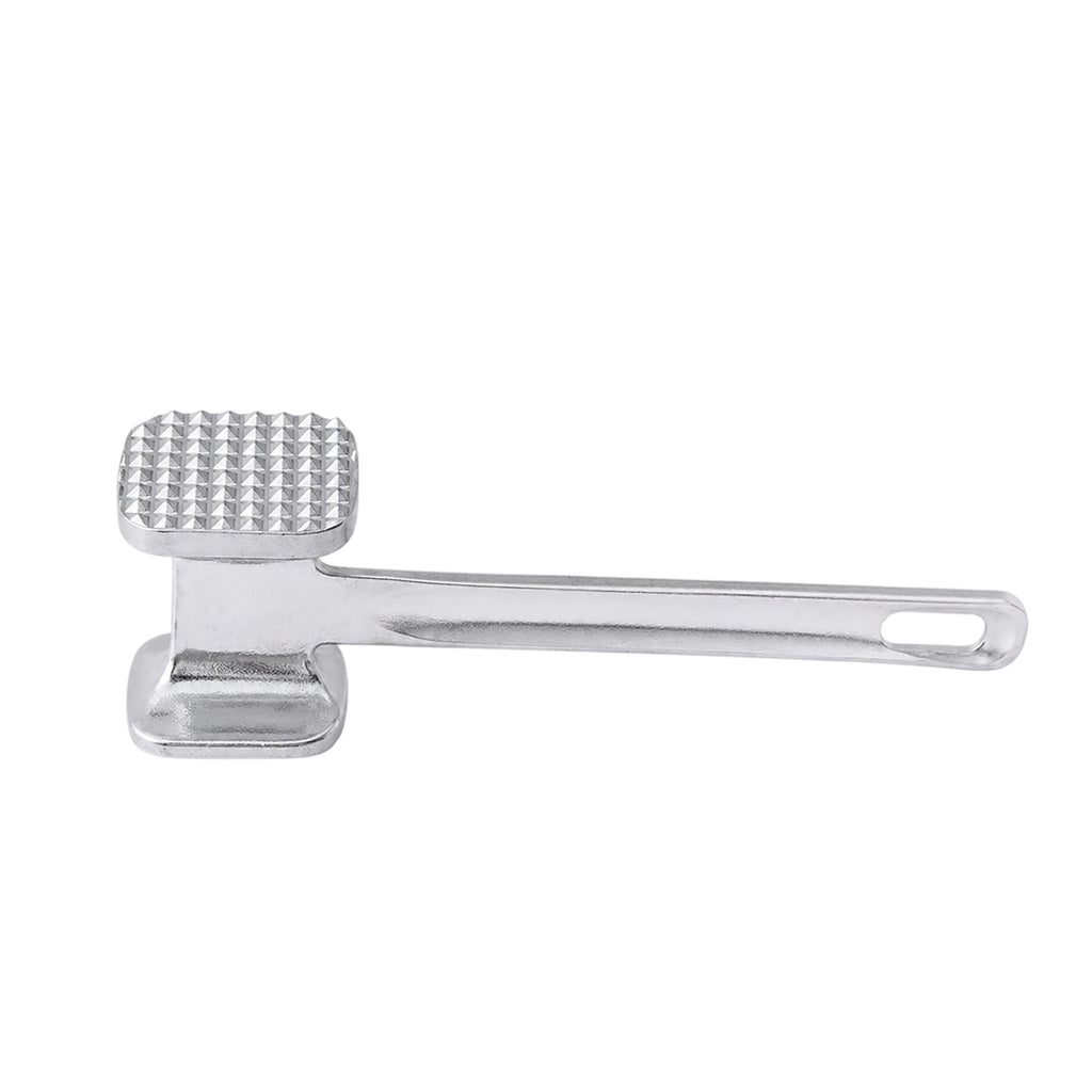 Double Sided Meat Tenderizer Hammer, Aluminum Alloy Kitchen Meat Mallet for Steak Chicken Pork, Ergonomic Handle Meat Tenderizing Tool