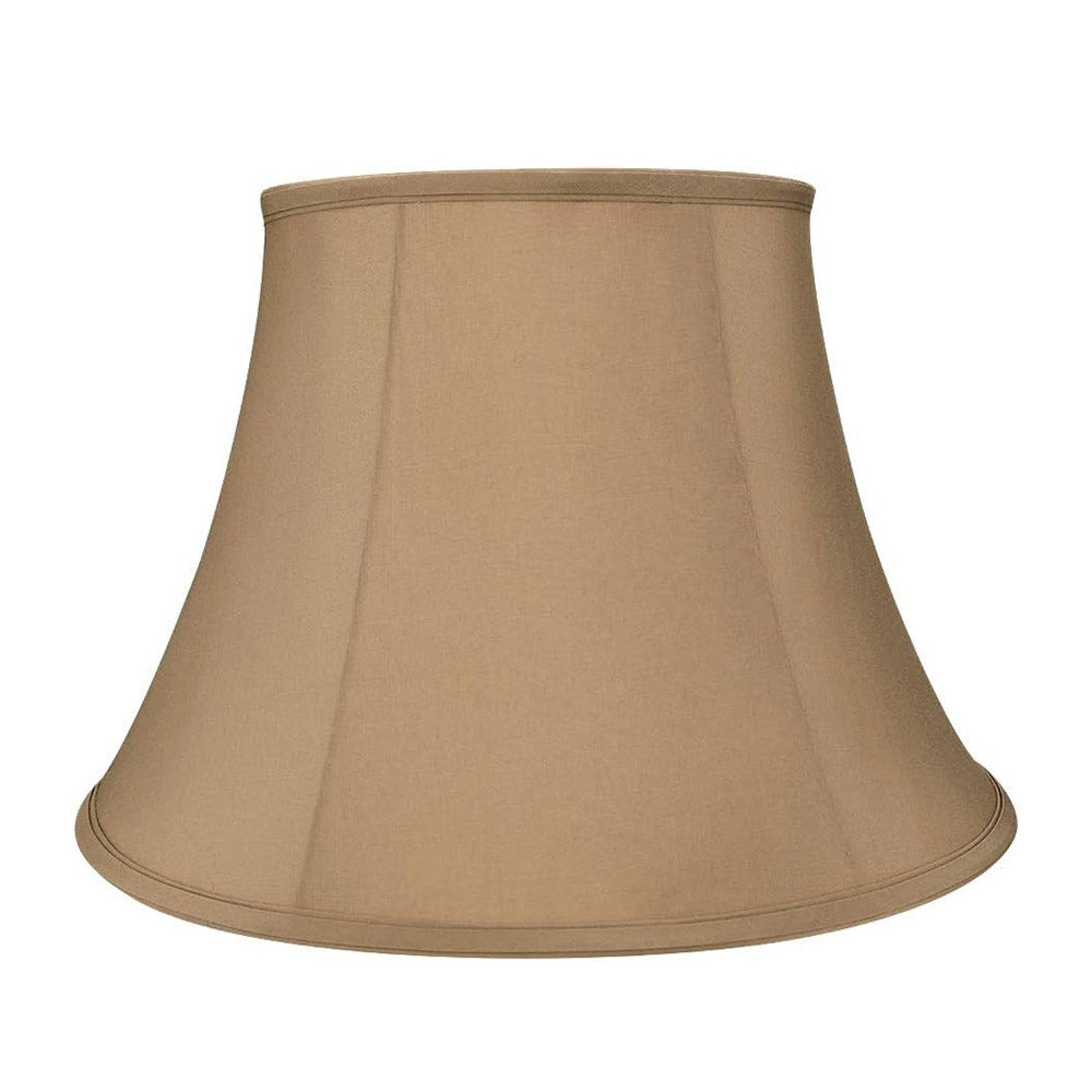 ALUCSET Royal Style Linen Bell Lamp Shade Light Brown 8 x 14 x 9 in