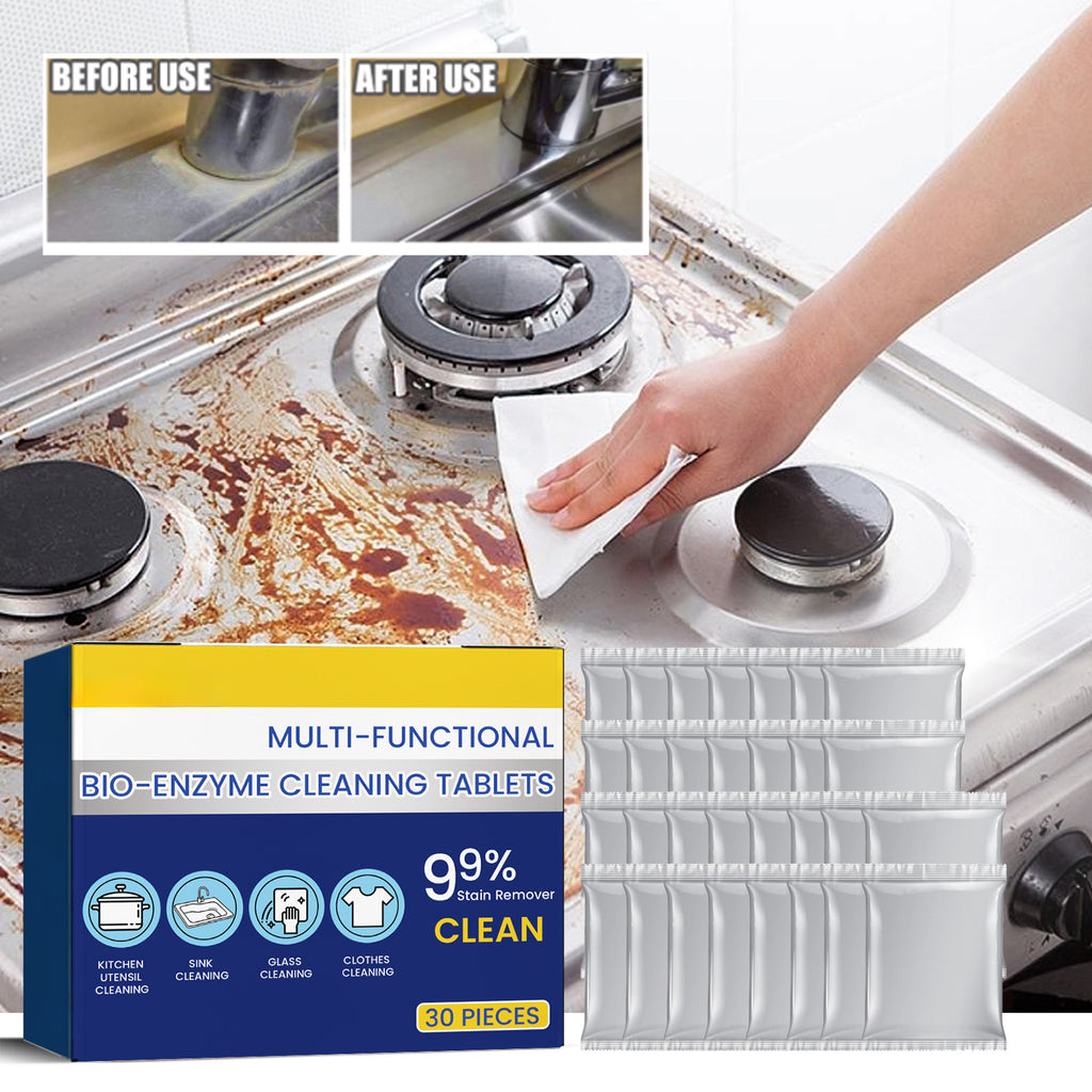 30-Count Multi-Purpose Cleaning Tablets for Kitchen, Bathroom, Glass & Household Surfaces