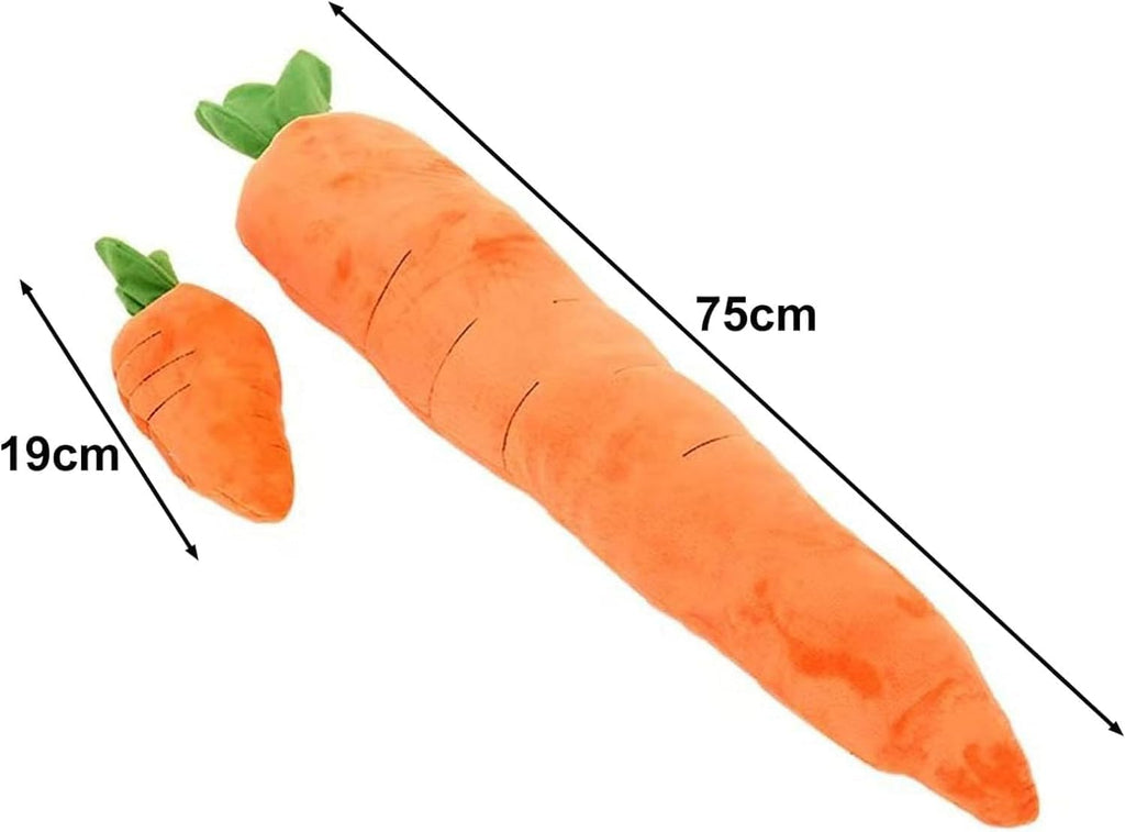 Best Pet Supplies Crinkle Dog Toy for Small, Medium, and Large Breeds, Cute Carrot with Soft Squeaker, Carrot Shape Pet Plush Toy with Sound, Bite-Resistant Soft Comfortable Dog Toys, Decorations