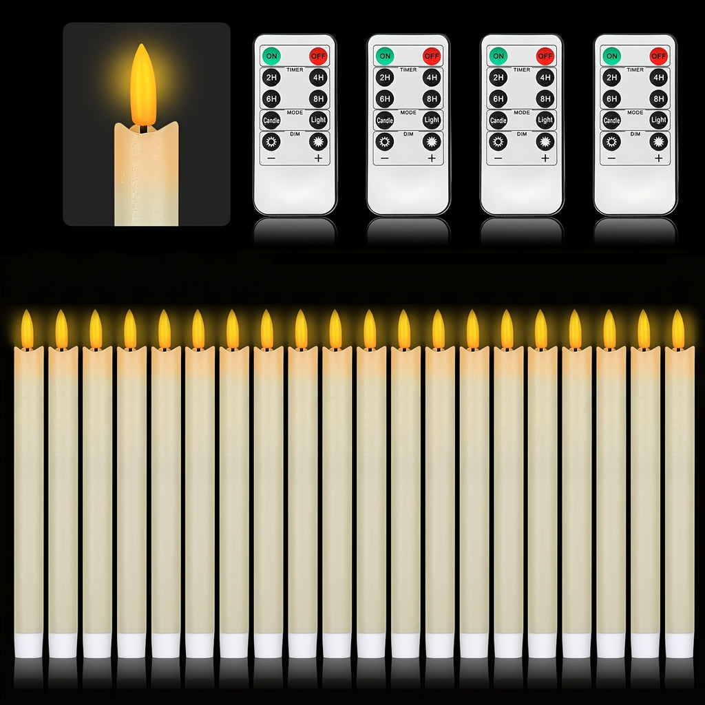 AEELLEEA Pillar Candles - Flameless LED Warm Light Decor for Christmas/Mantel/Dinner Party