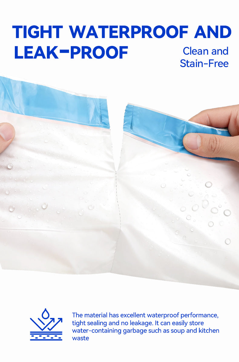 Aeelleea Drawstring Cat Litter Box Liners 20-Pack HDPE Degradable Leak-Proof Fit Open-Top