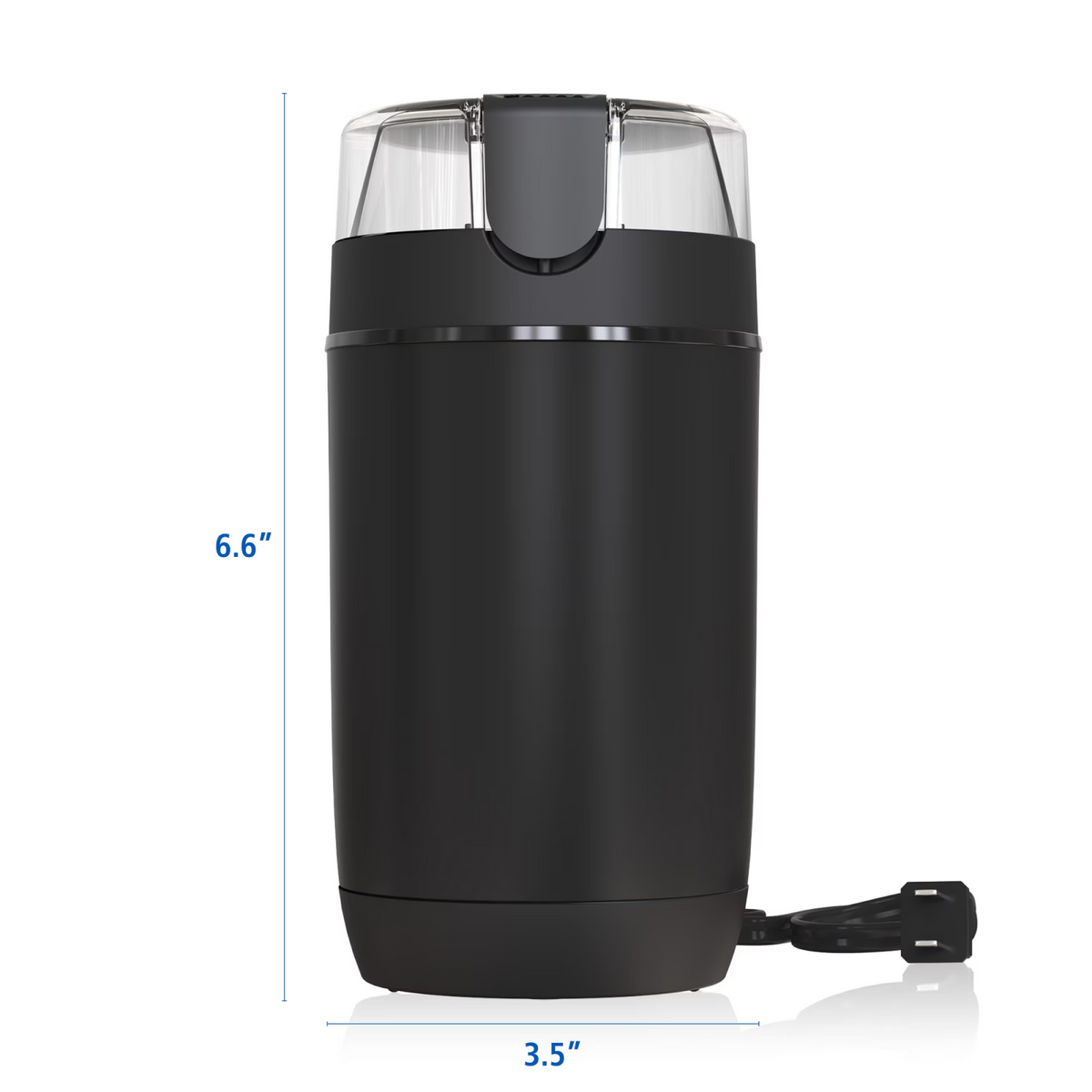 AEELLEEA-Black Electric Coffee Grinder, 2 Pack, One-Touch Control, 2oz Capacity, Stainless Steel Blade Electric Bean Grinder for Coffee Beans, Herbs & Spices, AC Powered 80W for Consistent Fine or Coarse Grinding