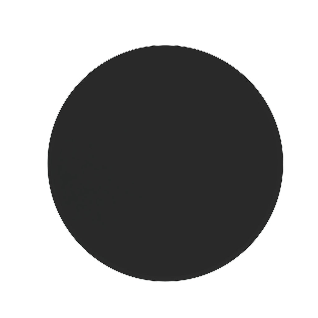 AEELLEEA 32 in Round Black Tempered Glass Table Top, 0.4 in Thick Beveled Edge Replacement Top for Coffee & Dining Tables