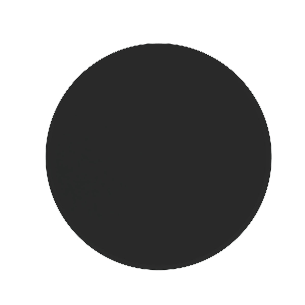 AEELLEEA 32 in Round Black Tempered Glass Table Top, 0.4 in Thick Beveled Edge Replacement Top for Coffee & Dining Tables