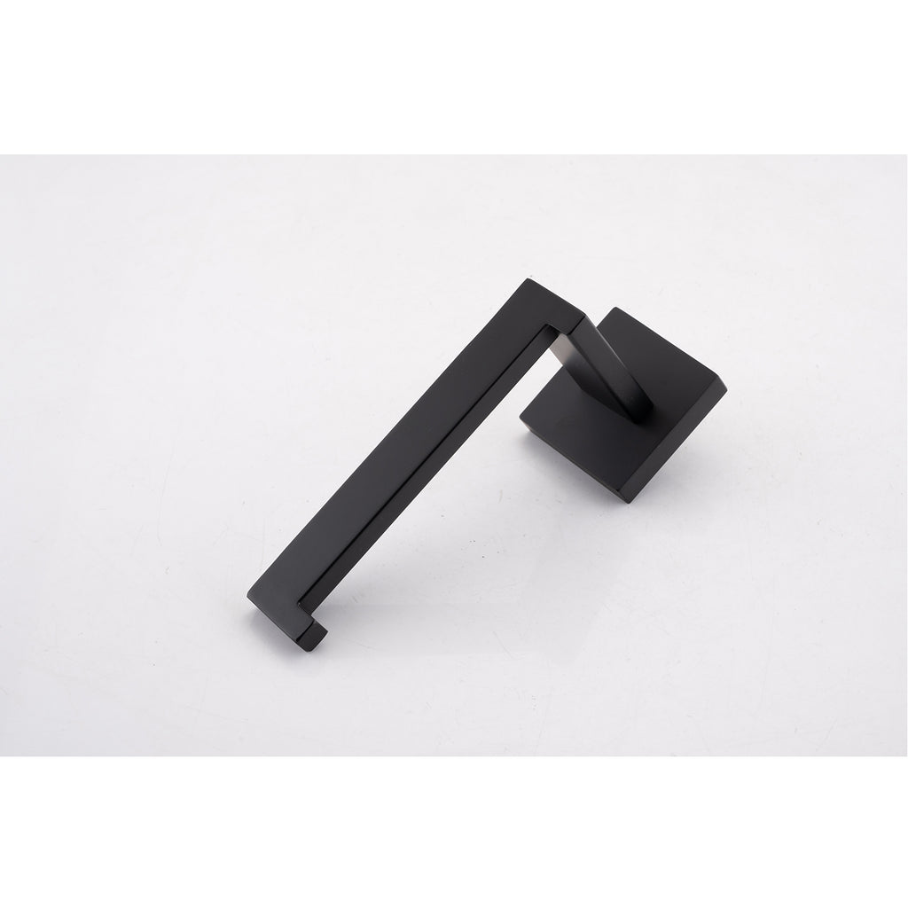 AEELLEEA Matte Black Bathroom Hardware Kit, 23.82in Towel Bar, 4 in 1 Wall Mount Bathroom Accessory Set