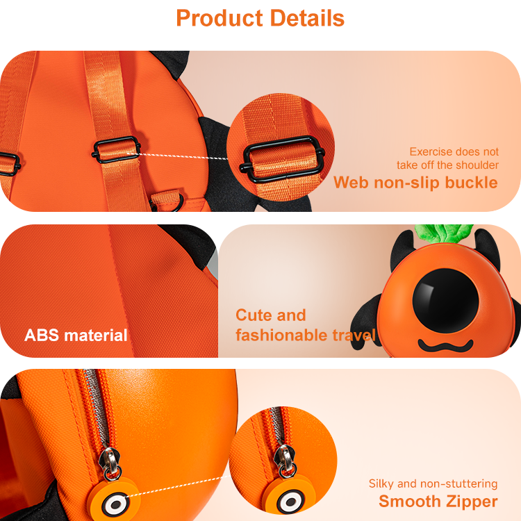 Kids LED Backpack, 3D ABS Shell Backpack with Adjustable Shoulder Straps and Sponge Cushion, Outdoor Backpack for Cycling, Hiking and Skateboarding
