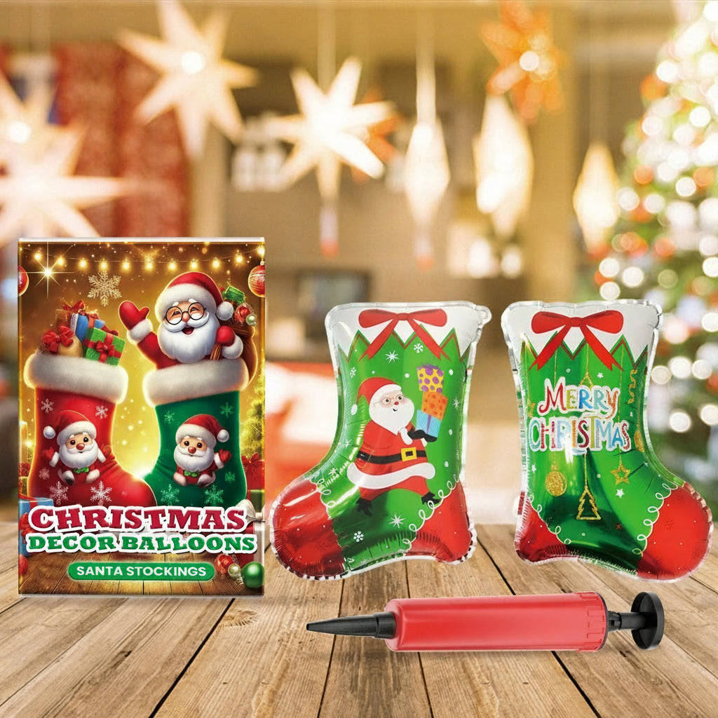 Dowmoo Christmas Balloons Balloon Standing Santa Claus Reindeer Christmas Tree Event Atmosphere Decoration