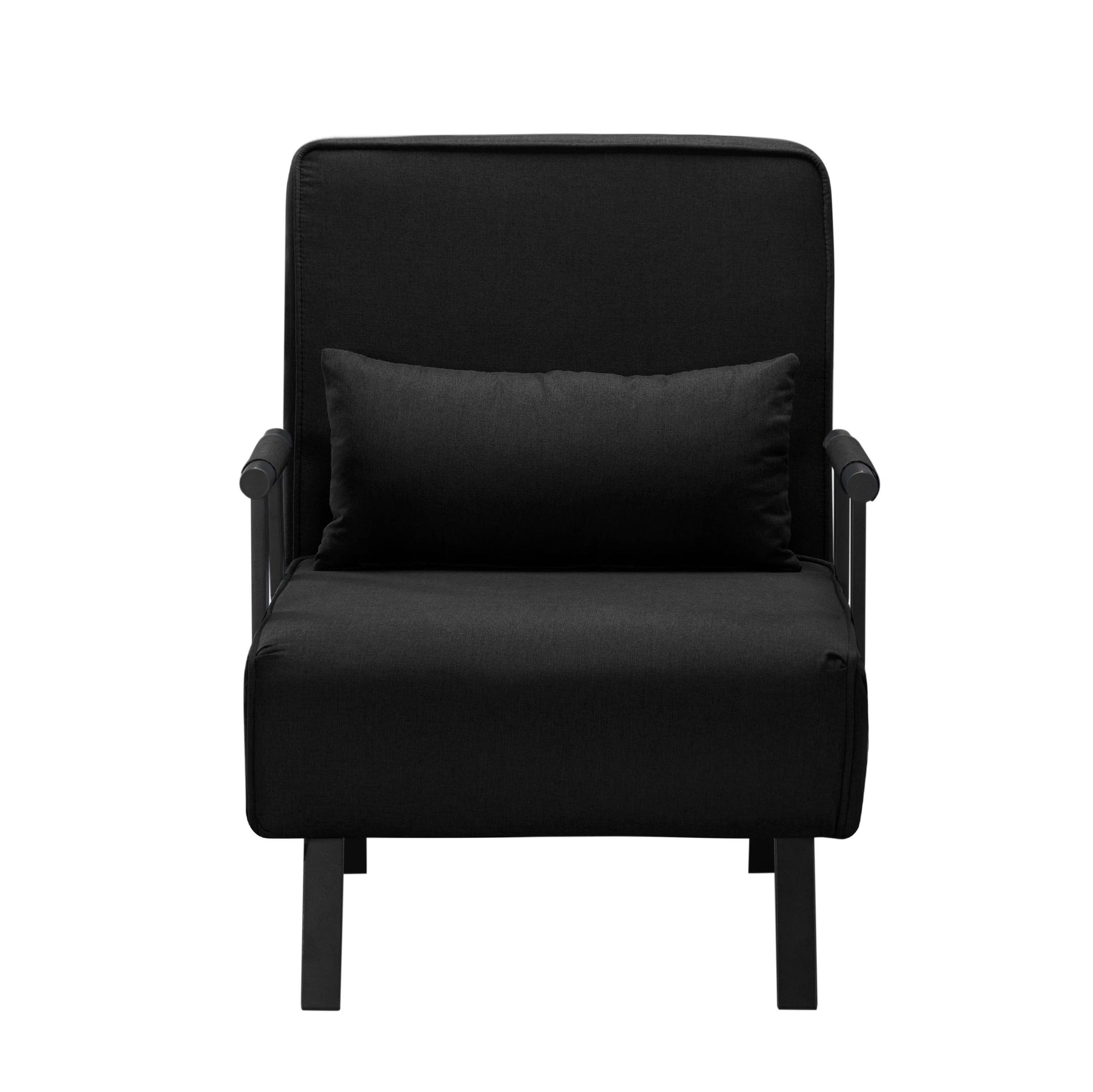 26” Folding Arm Chair Lounge 4-in-1 Convertible Sofa Bed