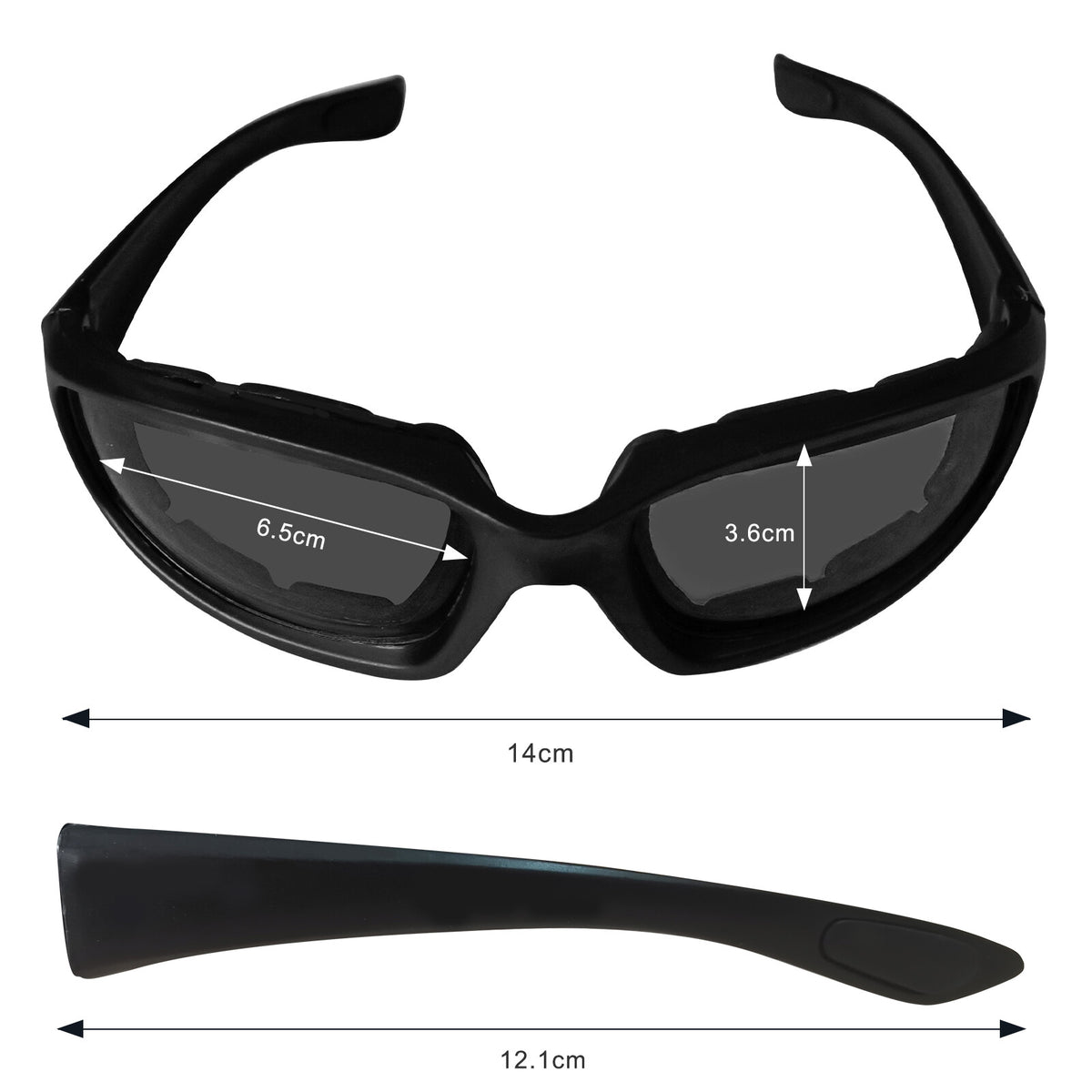 3 Pack Sports Riding Glasses, Windproof Dustproof Cycling Sunglasses, Gray/Clear/Yellow Lenses Unisex Motorcycle Bicycle Outdoor Protective Eyewear