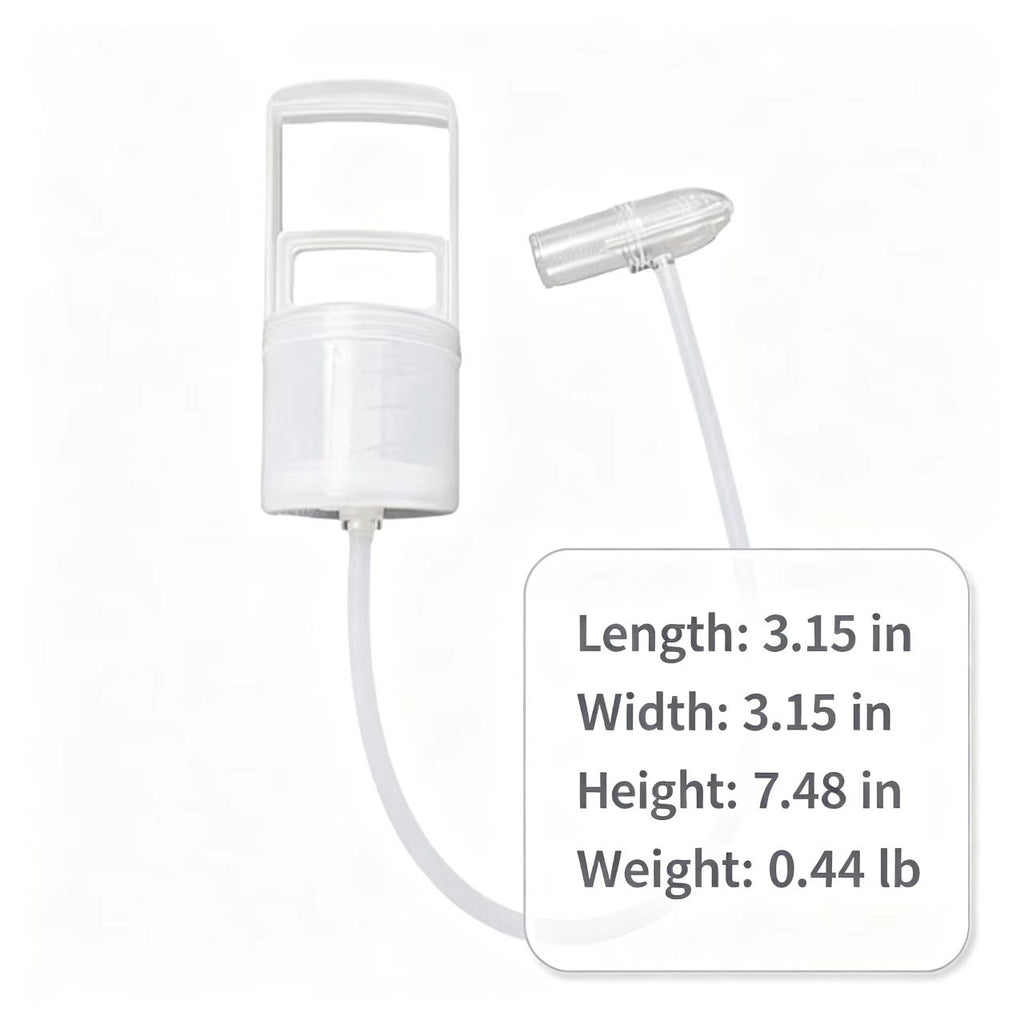AEELLEEA-Manual Nasal Aspirator with Anti-Backflow Design Soft Silicone Tip Portable Nose Cleaner for Babies and Toddlers