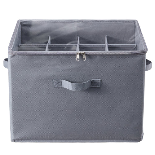 Under Bed Shoe Storage Organizer, 16 Compartments with Adjustable Dividers, Clear Window & Reinforced Handles, Breathable.