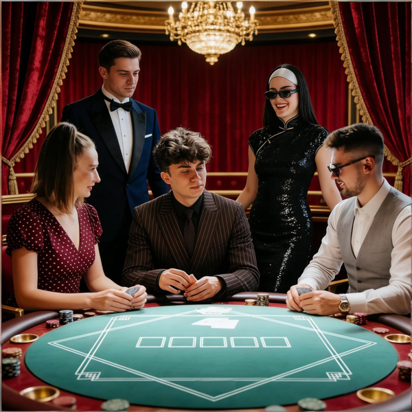 Poker Mat, Non‑Slip Poker Table Top Mat for Texas Hold’em, Casino Game Card Playing Desk Pad for Game Night