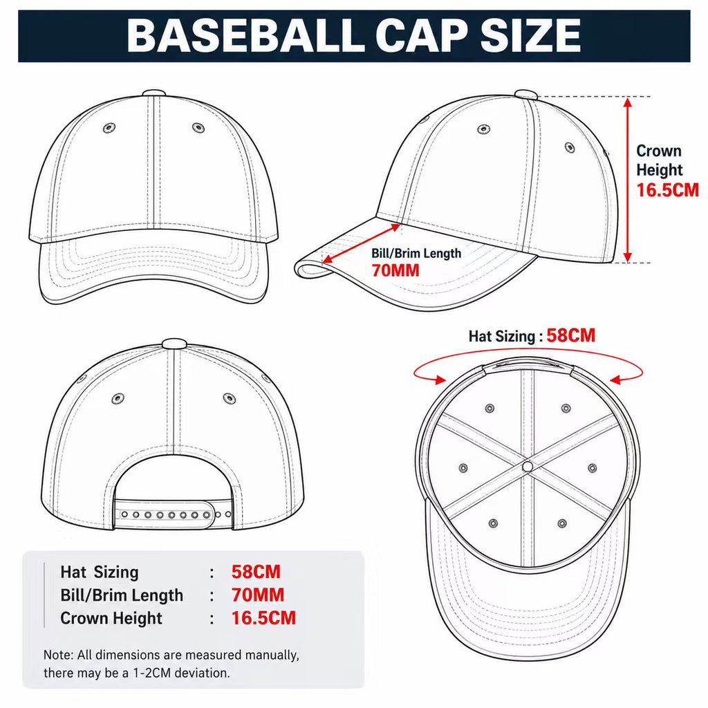 Classic Adjustable Baseball Cap for Men and Women, Unisex Casual Hat for Everyday Wear and Outdoor Activities