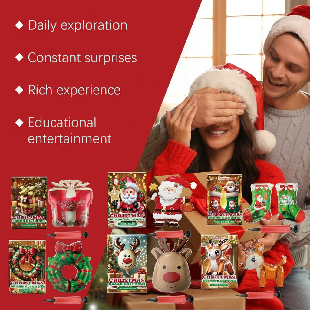 Dowmoo Christmas Balloons Balloon Standing Santa Claus Reindeer Christmas Tree Event Atmosphere Decoration