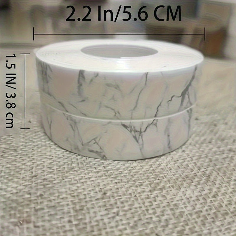 1 Roll Self-Adhesive Waterproof Caulk Strip, Kitchen & Bath Sealing Tape, Moisture-Proof Edge Trim for Toilet & Sink Seams
