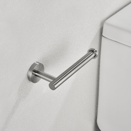 AEELLEEA 6-Piece Brushed Stainless Steel Bathroom Hardware Set, Wall Mount Towel Bar, Towel Ring, Toilet Paper Holder & Robe Hooks