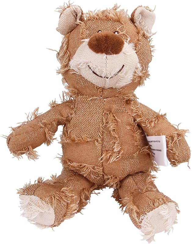 ZippyPaws Dog Companion for Heavy Chewers- Indestructible Robust Bear Dog Toy, Resistant Squeaky Dog Toys for Heavy Chewers