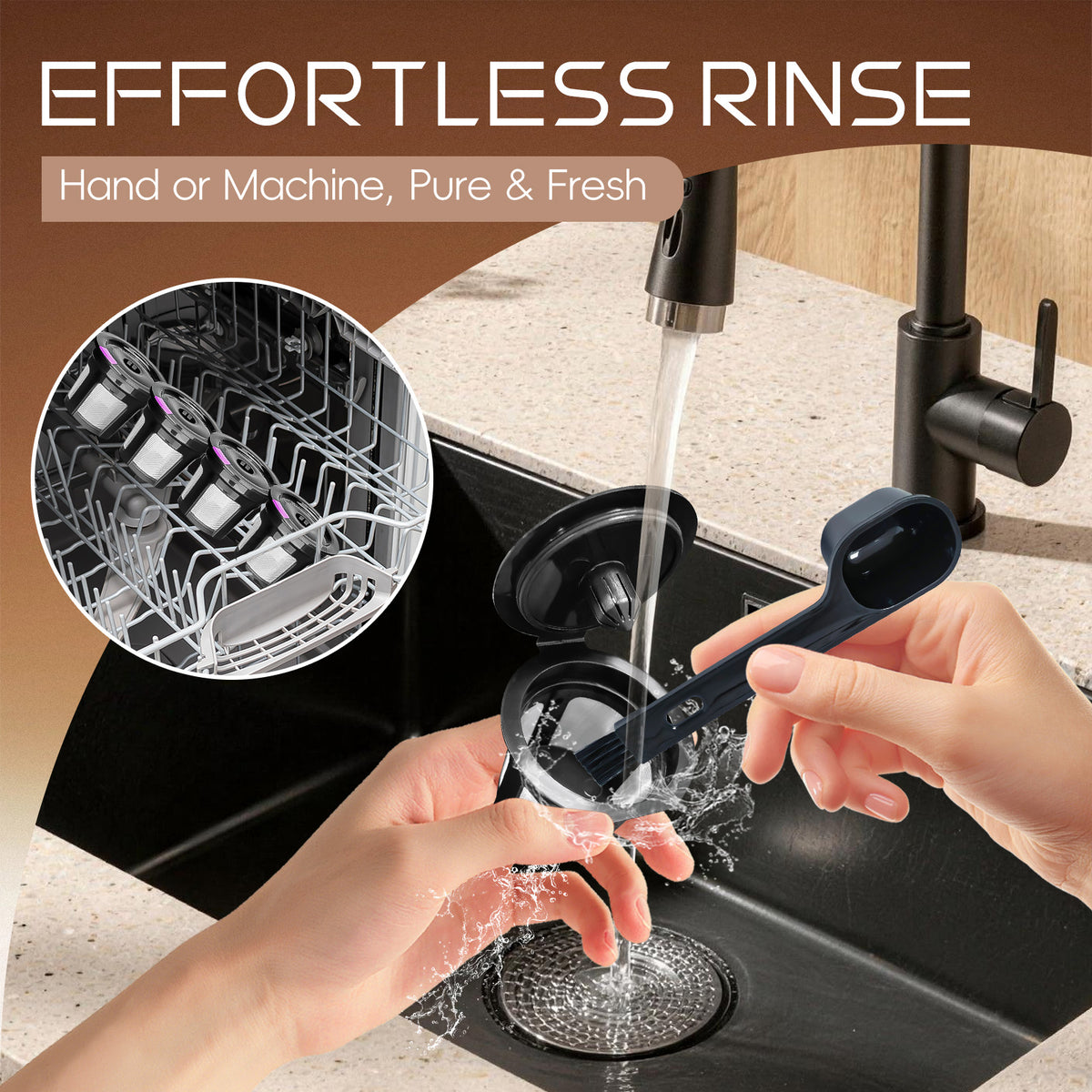 AEELLEEA Reusable Coffee Pods Filter Kit 2"x1.57", 4 Pack Refillable Coffee Capsules with Storage Box & Spoon, Fits 1-Prong Coffee Machines
