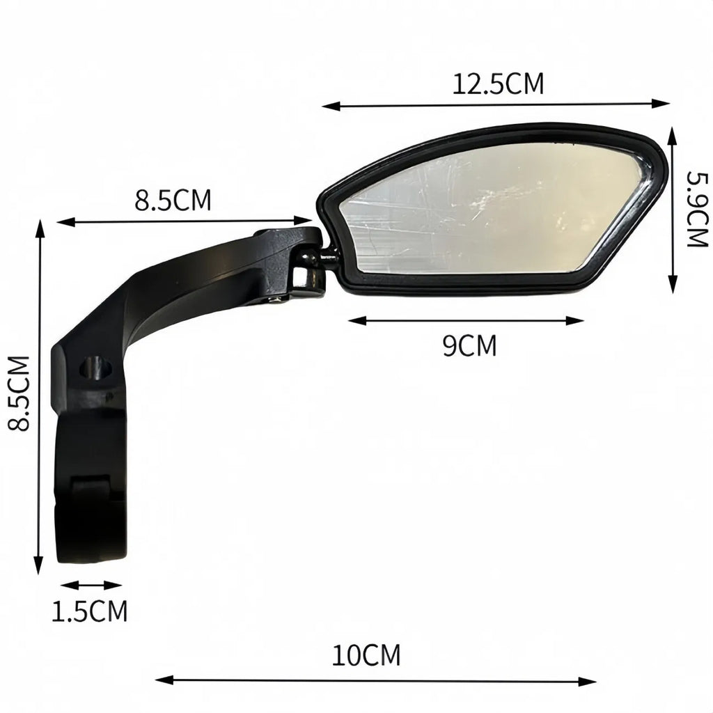 English Bike Rear View Mirror, 2 Pack Bicycle Handlebar Mirror, Adjustable Wide Angle Anti-Scratch Cycling Mirror for Mountain Bike Road Bike