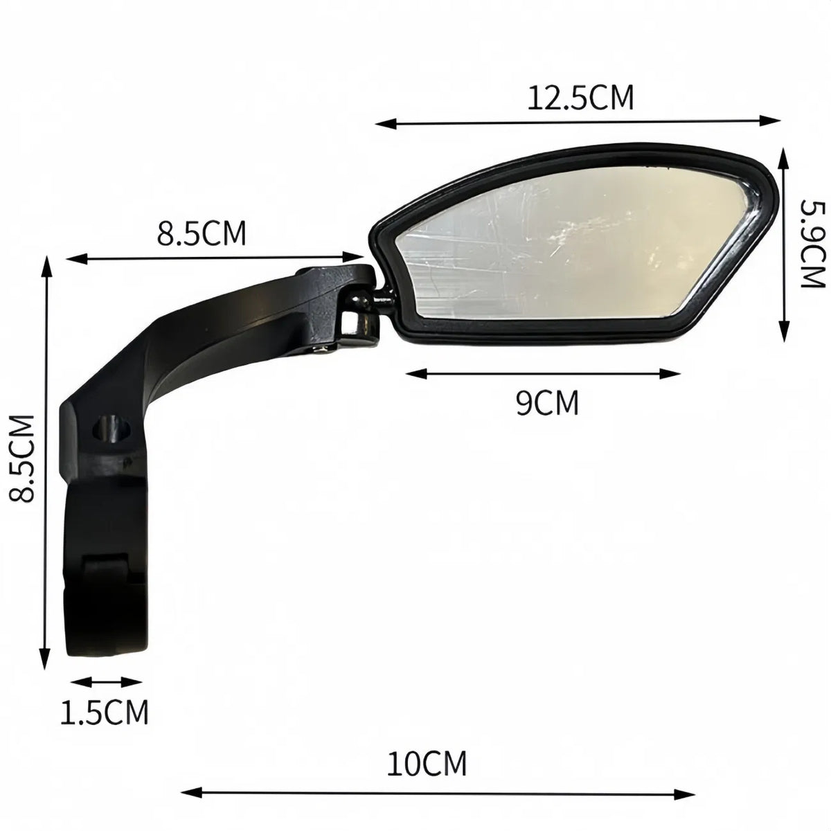 English Bike Rear View Mirror, 2 Pack Bicycle Handlebar Mirror, Adjustable Wide Angle Anti-Scratch Cycling Mirror for Mountain Bike Road Bike