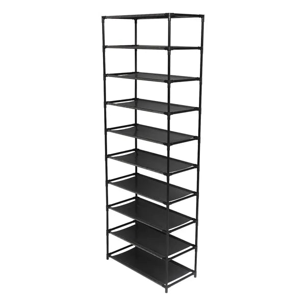 AEELLEEA 10-Tier Tall Shoe Rack 24.5" W x 12" D x 60" H, Narrow Vertical Shoe Storage Organizer for Entryway Closet Bedroom
