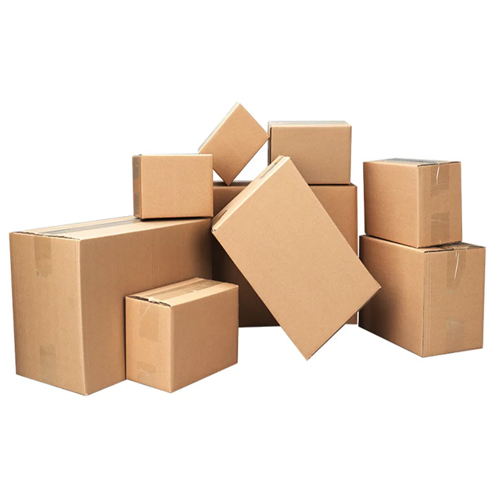 100-Pack 6" x 4" x 4" Corrugated Shipping Boxes, Small Cardboard Mailing & Packing Boxes - Kraft