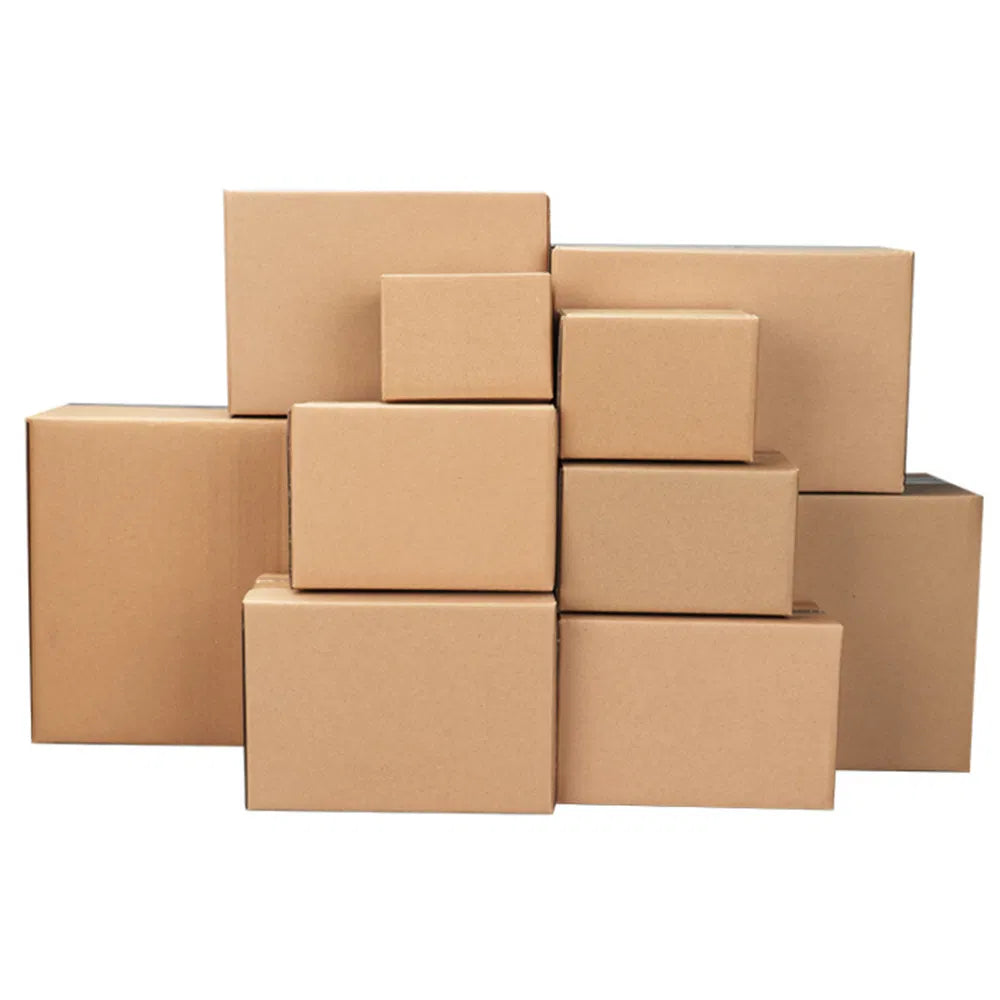 100-Pack 6" x 4" x 4" Corrugated Shipping Boxes, Small Cardboard Mailing & Packing Boxes - Kraft
