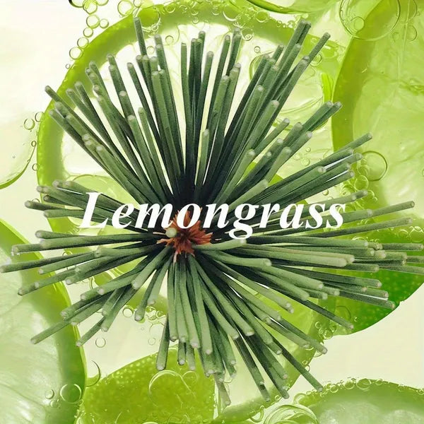 100ct Lemongrass Incense Sticks, 8.66" Bamboo Scented Sticks for Home Fragrance, Meditation & Relaxation