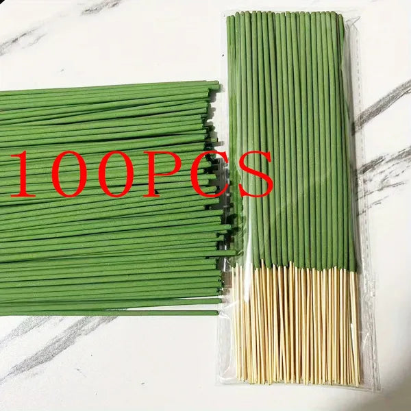 100ct Lemongrass Incense Sticks, 8.66" Bamboo Scented Sticks for Home Fragrance, Meditation & Relaxation