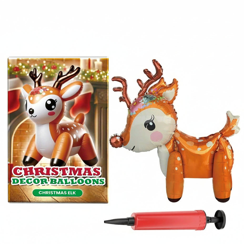 Dowmoo Christmas Balloons Balloon Standing Santa Claus Reindeer Christmas Tree Event Atmosphere Decoration