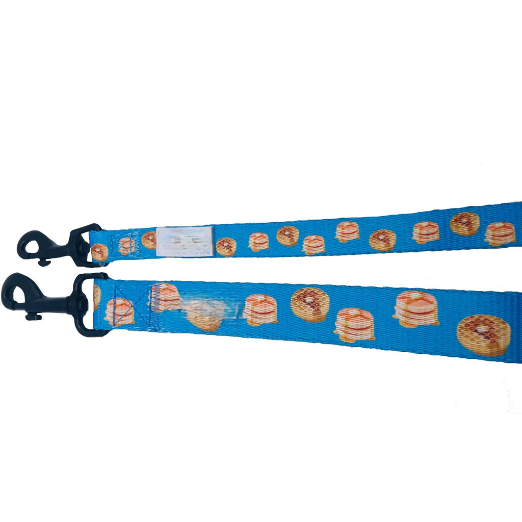 Cutie Ties Taco Tuesday Large Dog Leash, Fun Taco Print Nylon Pet Lead, Padded Loop Handle, 5ft 3/4 Inch Width for Large Dogs