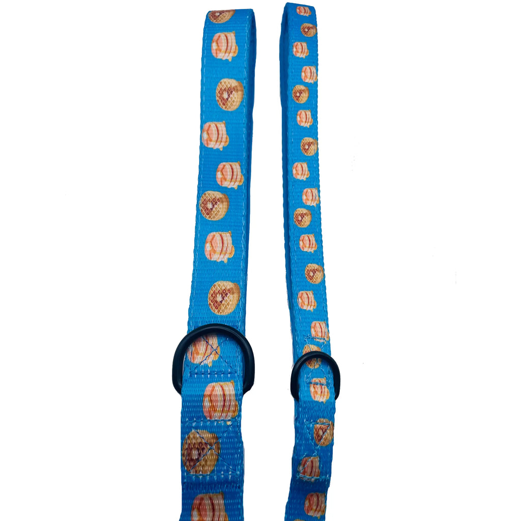 Fun Design Dog Leash, Taco Tuesday Small, Cute Taco Print Nylon Pet Lead, Padded Loop Handle, 5ft 1/2 Inch Width for Small Dogs