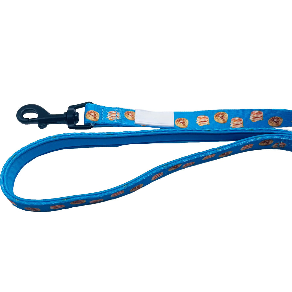 Fun Design Dog Leash, Taco Tuesday Small, Cute Taco Print Nylon Pet Lead, Padded Loop Handle, 5ft 1/2 Inch Width for Small Dogs