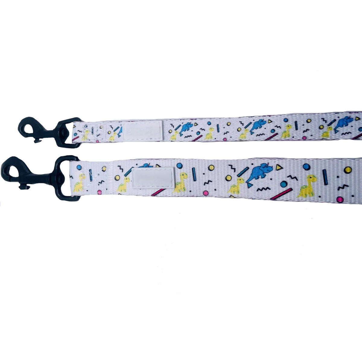 Cutie Ties White Large Dog Leash, Solid White Nylon Pet Lead, Padded Loop Handle, 5ft 3/4 Inch Width for Large Dogs