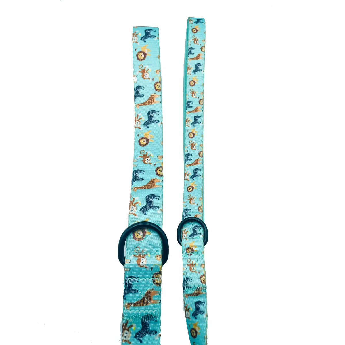 Cutie Ties Green Large Dog Leash, Solid Green Nylon Pet Lead, Padded Loop Handle, 5ft 3/4 Inch Width for Large Dogs