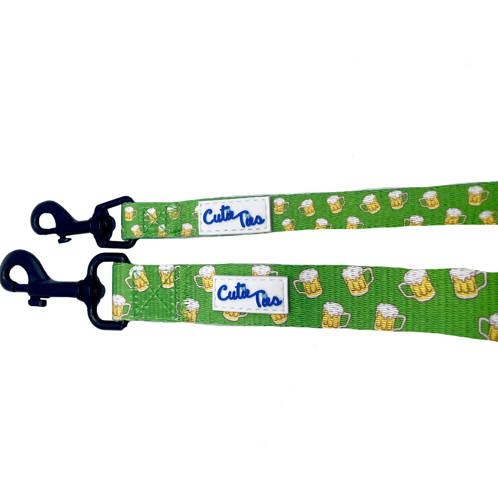 Cutie Ties White Small Dog Leash, Solid White Nylon Pet Lead, Padded Loop Handle, 5ft 1/2 Inch Width for Small Dogs