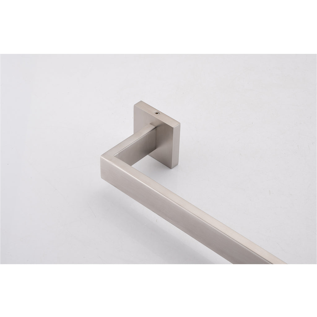 AEELLEEA Brushed Nickel Bathroom Hardware Kit, 23.82in Towel Bar, 4 in 1 Wall Mount Towel & Toilet Accessory Set
